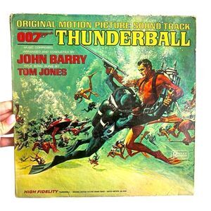 VINTAGE JAMES BOND THUNDERBALL 007‎ SOUNDTRACK LP VINYL ALBUM JOHN BARRY
